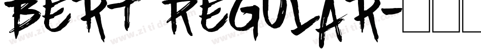 Bert Regular字体转换